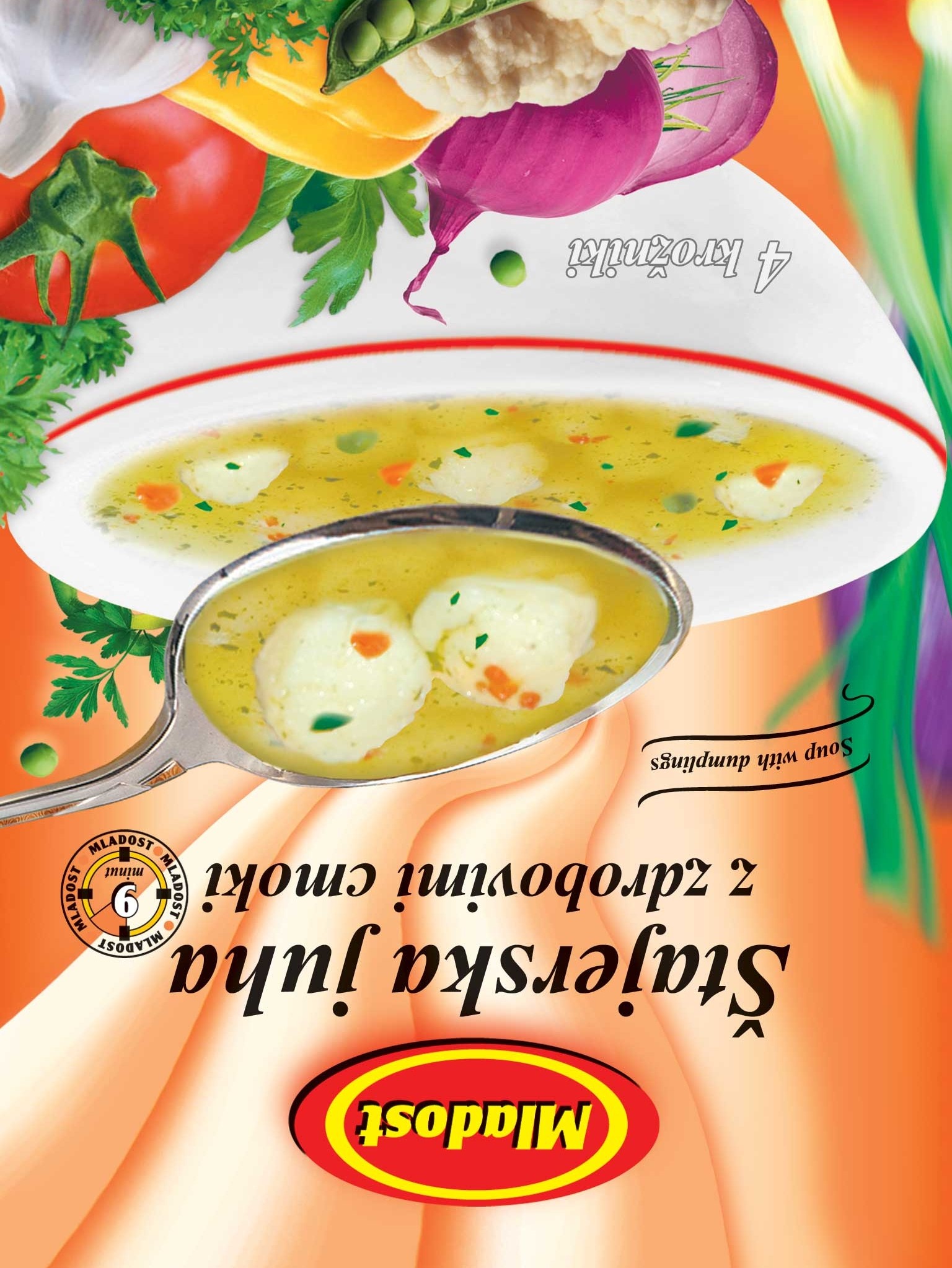 Steirersuppe mit Grießknödel